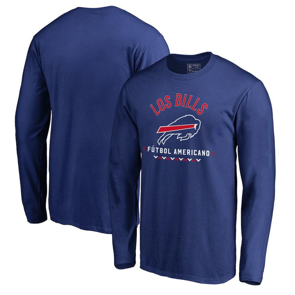 Buffalo Bills Futbol Americano Long Sleeve T-Shirt - Royal on sale