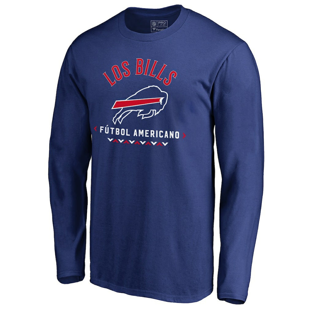 Buffalo Bills Futbol Americano Long Sleeve T-Shirt - Royal on sale