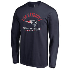 New England Patriots Futbol Americano Long Sleeve T-Shirt - Navy sale