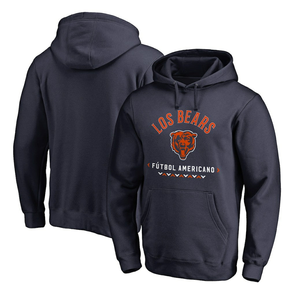 Chicago Bears Futbol Americano Pullover Hoodie - Navy online