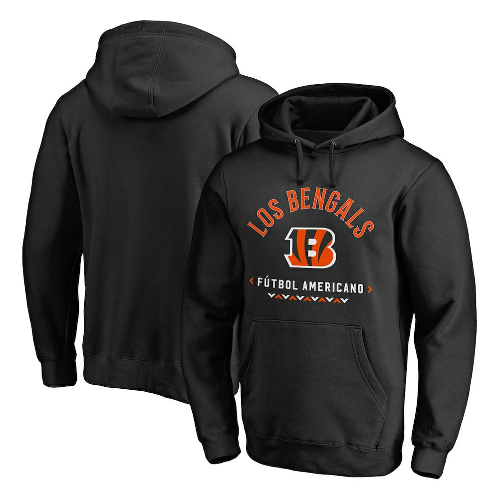 Cincinnati Bengals Futbol Americano Pullover Hoodie - Black for sale