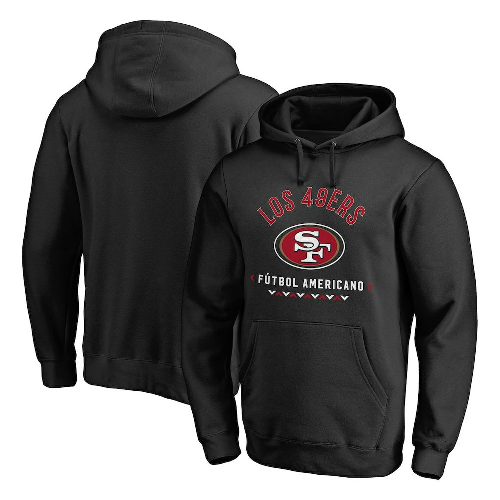 San Francisco 49ers Futbol Americano Pullover Hoodie - Black discount