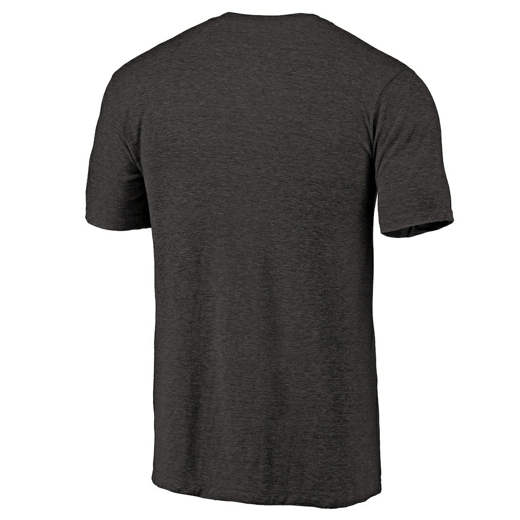 New Orleans Saints Primary Logo Left Chest Distressed Tri-Blend T-Shirt - Heathered Black on sale