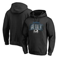 Colorado Avalanche Arch Smoke Pullover Hoodie Black