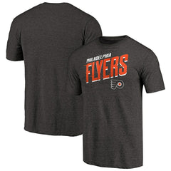 Philadelphia Flyers Slant Strike Tri-Blend T-Shirt Black