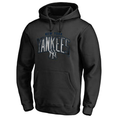 New York Yankees Arch Smoke Pullover Hoodie - Black