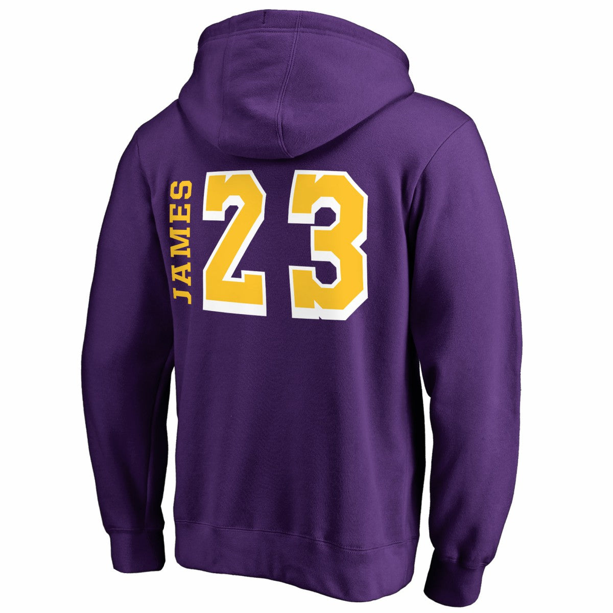 LeBron James Los Angeles Lakers Sidesweep Name & Number Pullover Hoodie - Purple on sale