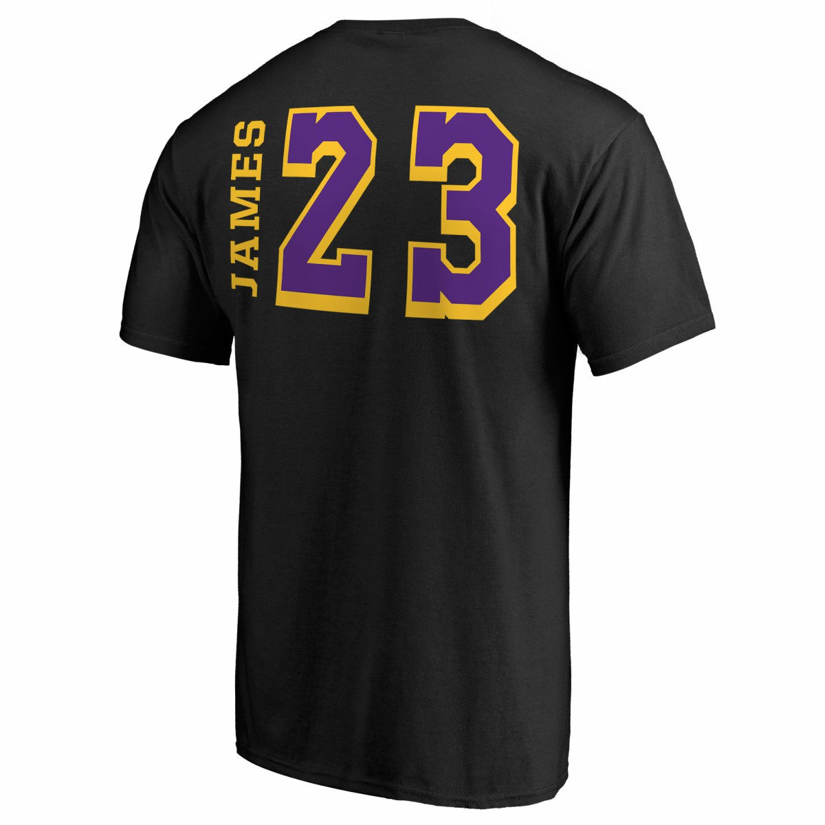 LeBron James Los Angeles Lakers Sidesweep Name & Number T-Shirt - Black on sale