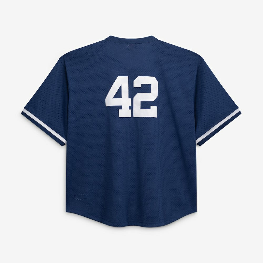 Mariano Rivera New York Yankees Mitchell & Ness Cooperstown Collection Big & Tall Mesh Batting Practice Jersey - Navy | New Era