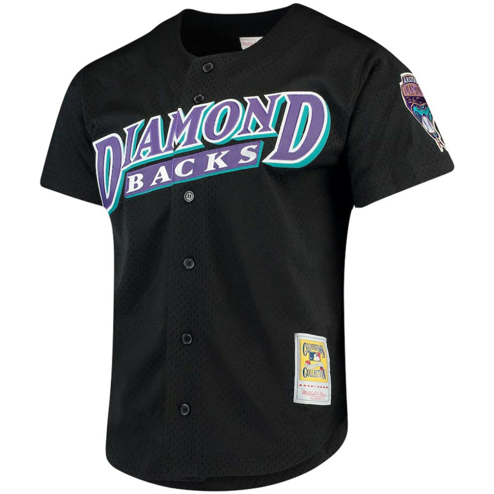 Randy Johnson Arizona Diamondbacks Big & Tall Cooperstown Mesh Batting Practice Jersey - Black | Mitchell & Ness