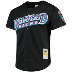 Randy Johnson Arizona Diamondbacks Big & Tall Cooperstown Mesh Batting Practice Jersey - Black | Mitchell & Ness
