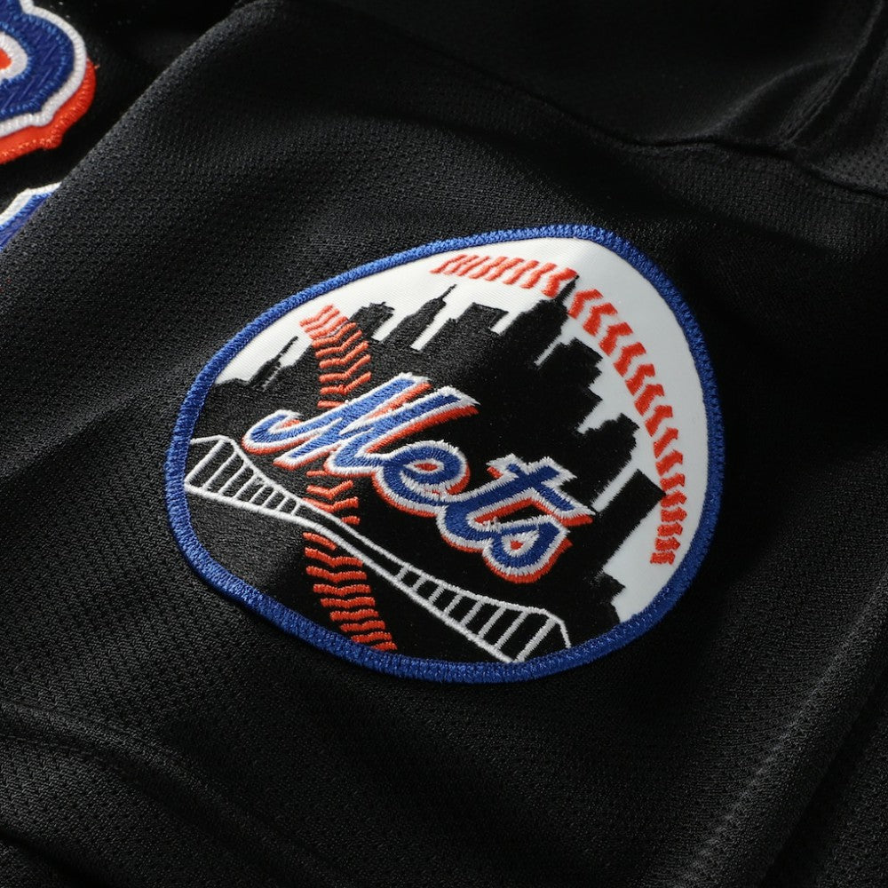 Mike Piazza New York Mets Big & Tall Cooperstown Mesh Batting Practice Jersey - Black | Mitchell & Ness