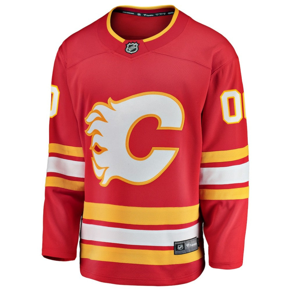 Calgary Flames Fanatics Home Breakaway Custom Jersey Red