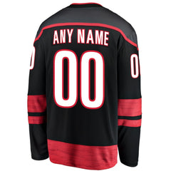 Carolina Hurricanes Fanatics Home Breakaway Custom Jersey Black