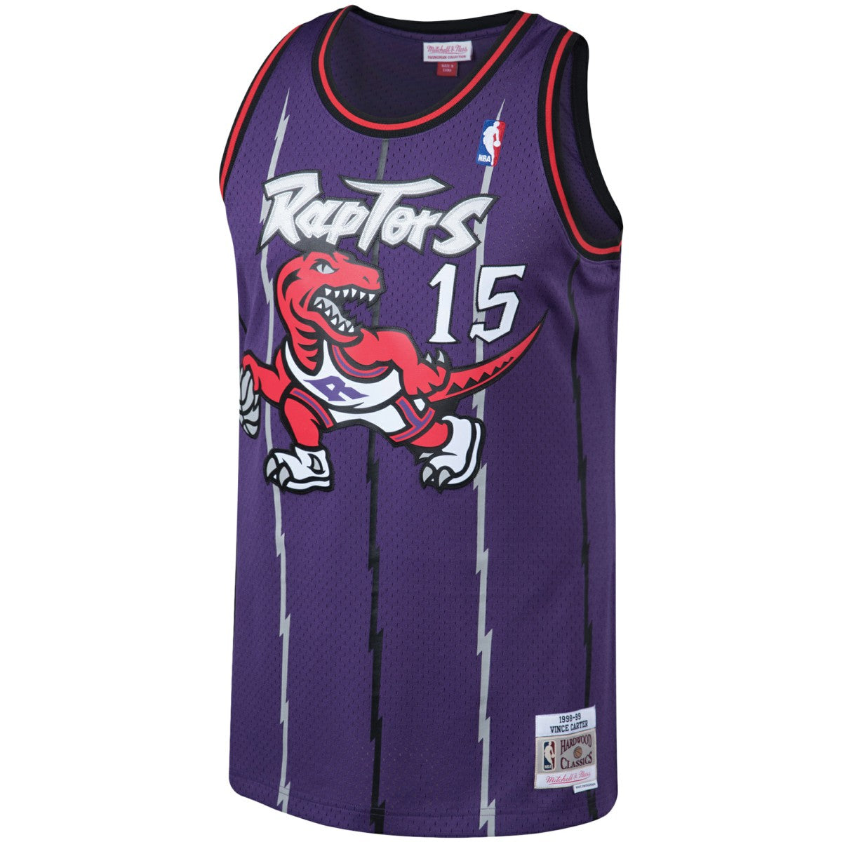 Vince Carter Toronto Raptors 1998/99 Big & Tall Hardwood Classics Swingman Jersey - Purple | Mitchell & Ness discount