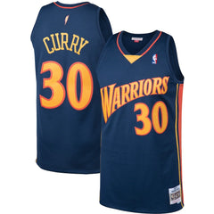 Stephen Curry Golden State Warriors 2009/10 Big & Tall Hardwood Classics Swingman Jersey sale - Navy | Mitchell & Ness cheap