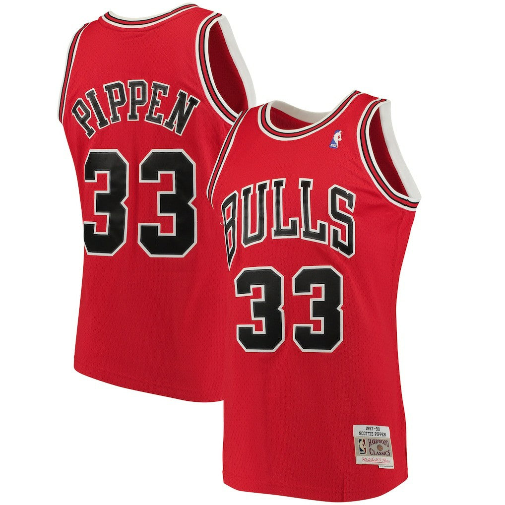 Scottie Pippen Chicago Bulls 1997/98 Big & Tall Hardwood Classics Swingman Jersey sale - Red | Mitchell & Ness discount