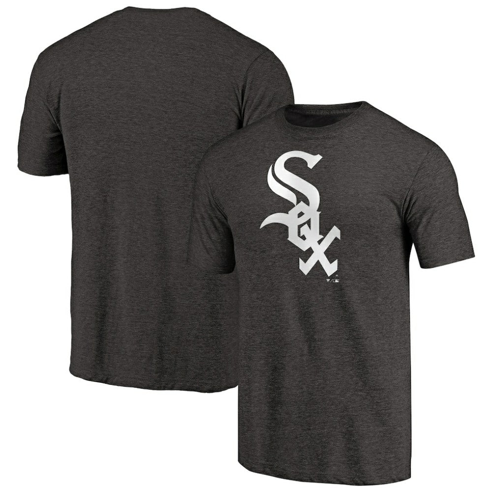 Chicago White Sox Team Wordmark Tri-Blend T-Shirt - Black