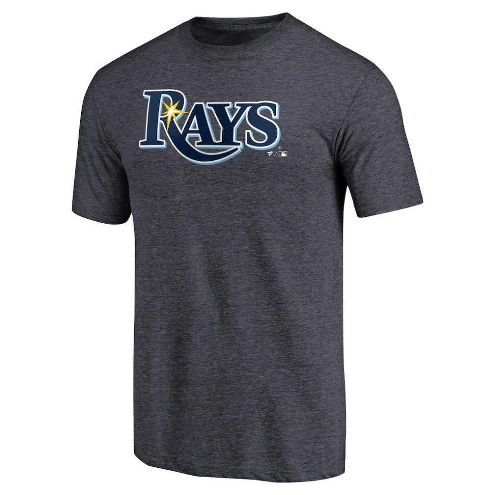 Tampa Bay Rays Team Wordmark Tri-Blend T-Shirt - Navy