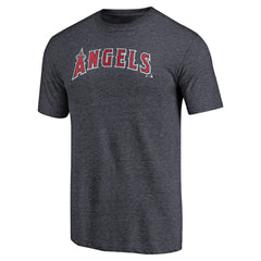 Los Angeles Angels Team Wordmark Tri-Blend T-Shirt - Navy