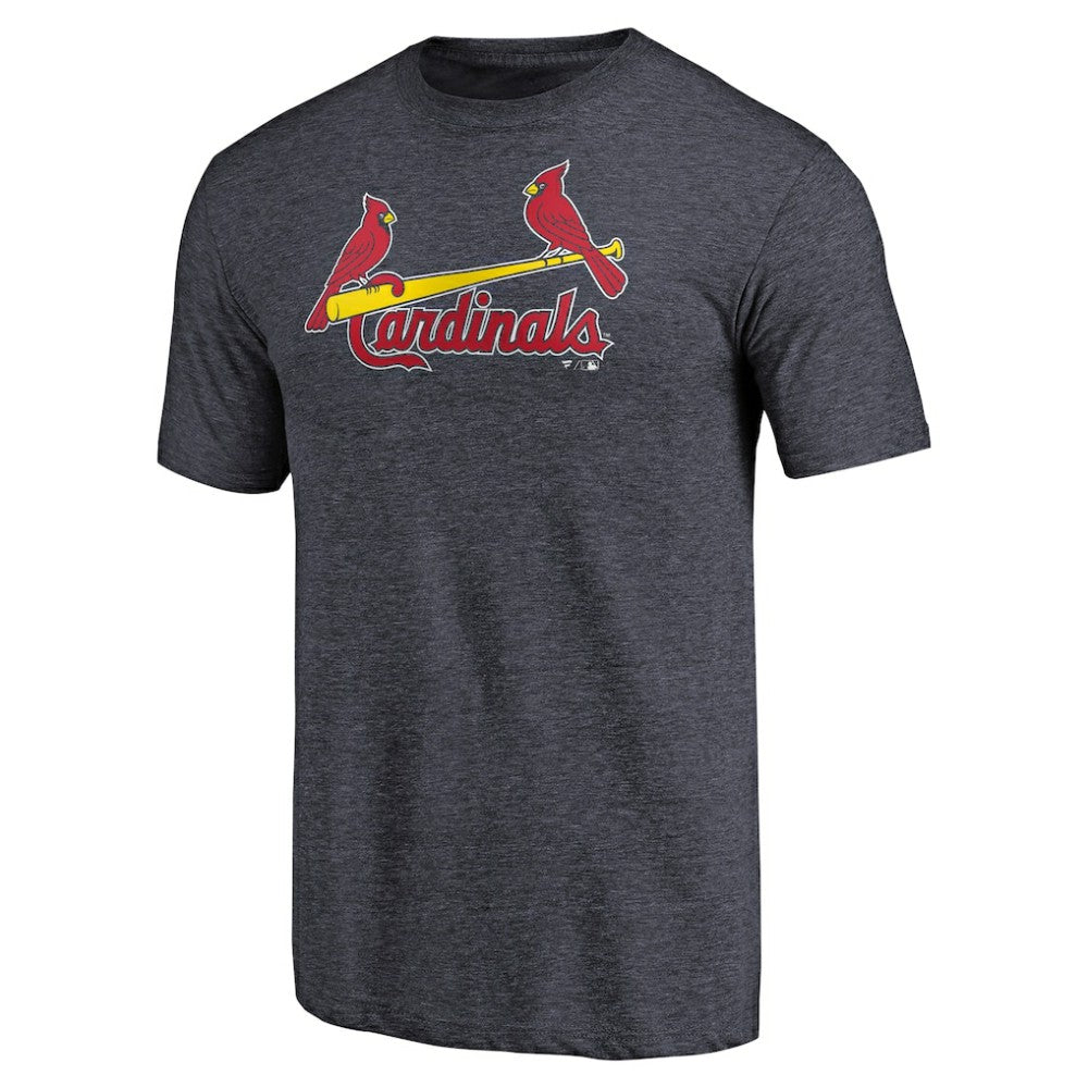 St. Louis Cardinals Team Wordmark Tri-Blend T-Shirt - Navy