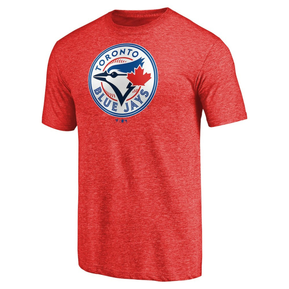 Toronto Blue Jays Team Wordmark Tri-Blend T-Shirt - Red