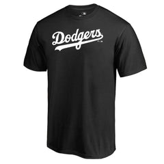 Los Angeles Dodgers Team Wordmark T-Shirt - Black