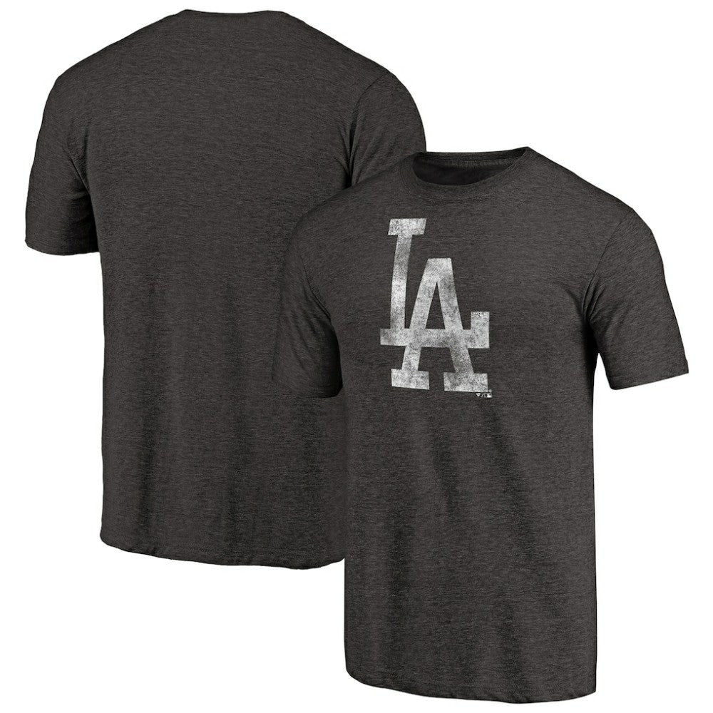 Los Angeles Dodgers Distressed Team Tri-Blend T-Shirt - Black