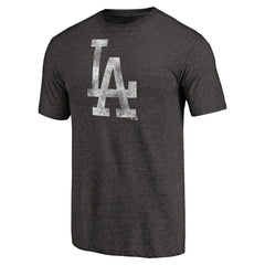 Los Angeles Dodgers Distressed Team Tri-Blend T-Shirt - Black