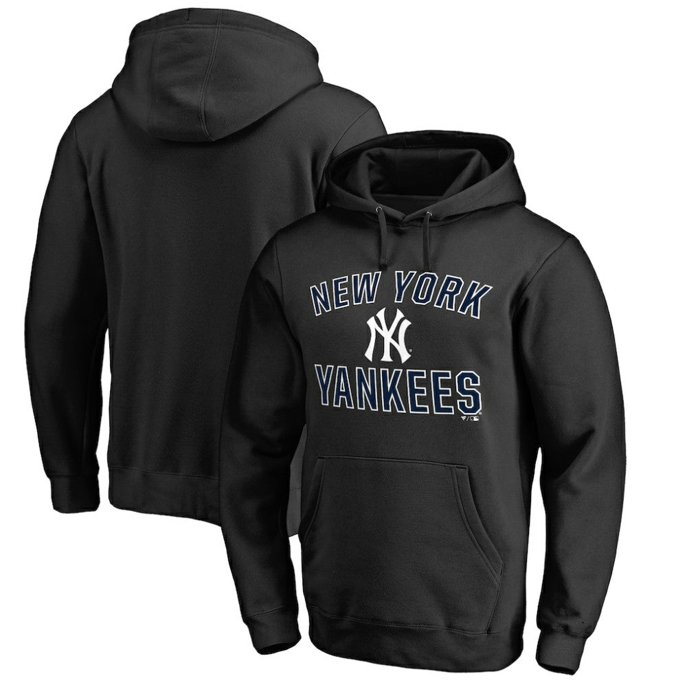 New York Yankees Team Victory Arch Pullover Hoodie - Black
