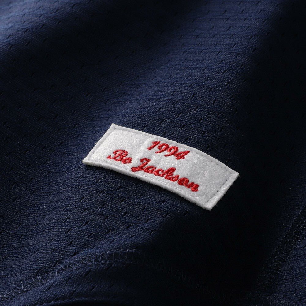 Bo Jackson California Angels Cooperstown Collection Mesh Batting Practice Button-Up Jersey - Navy | Mitchell & Ness