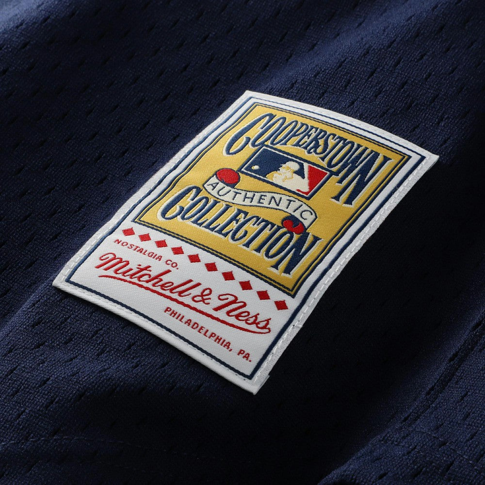 Bo Jackson California Angels Cooperstown Collection Mesh Batting Practice Button-Up Jersey - Navy | Mitchell & Ness