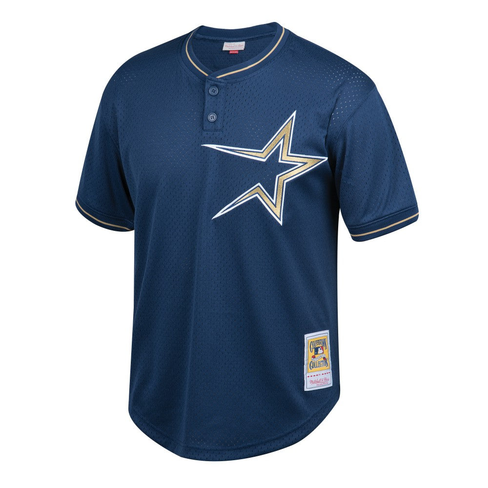 Jeff Bagwell Houston Astros Youth Cooperstown Collection Mesh Batting Practice Jersey - Navy | Mitchell & Ness