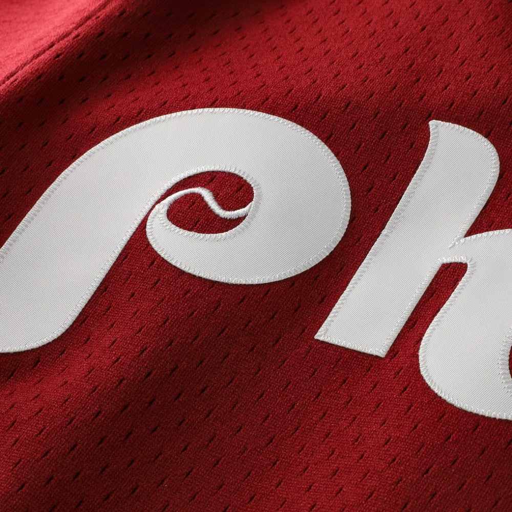 Lenny Dykstra Philadelphia Phillies Youth Cooperstown Collection Mesh Batting Practice Jersey - Burgundy | Mitchell & Ness