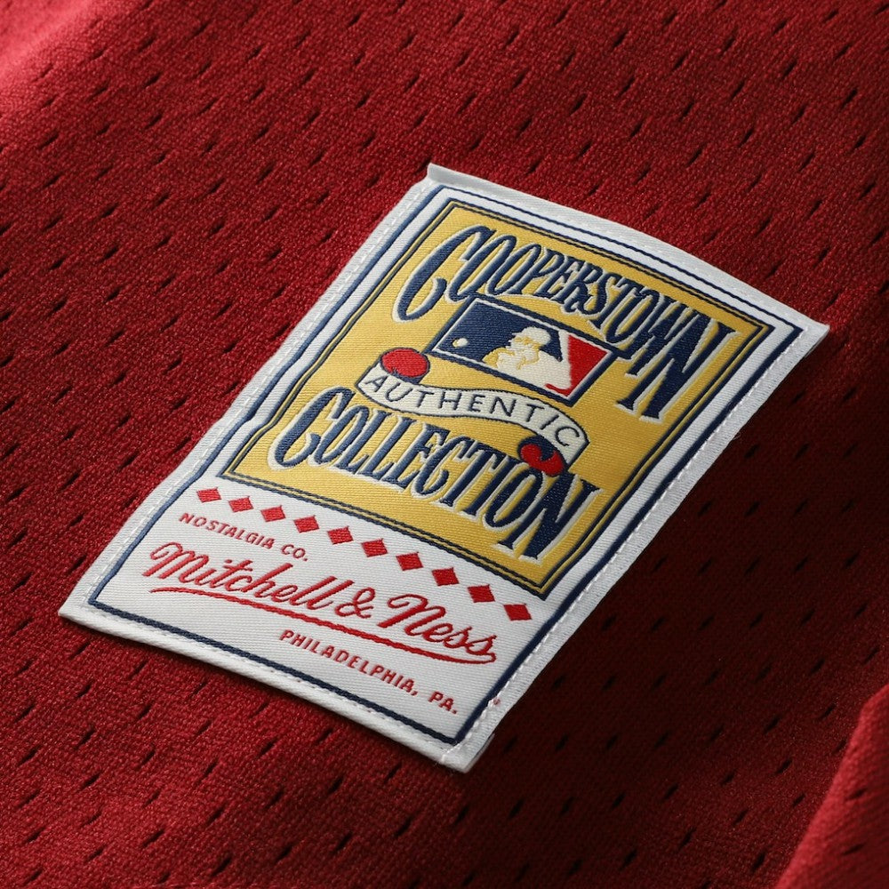 Lenny Dykstra Philadelphia Phillies Youth Cooperstown Collection Mesh Batting Practice Jersey - Burgundy | Mitchell & Ness