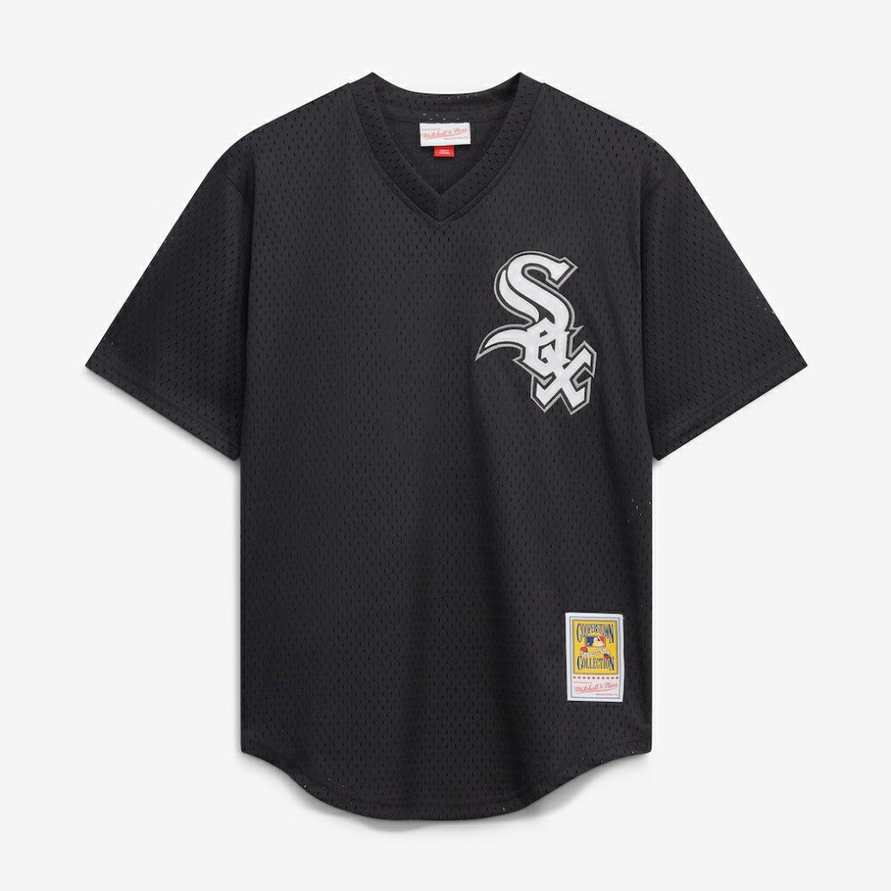 Bo Jackson Chicago White Sox Youth Cooperstown Collection Mesh Batting Practice Jersey - Black | Mitchell & Ness