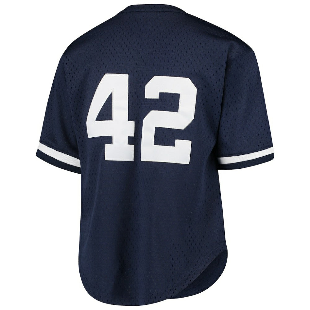 Mariano Rivera New York Yankees Mitchell & Ness Youth Cooperstown Collection Mesh Batting Practice Jersey - Navy | New Era