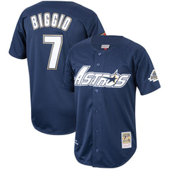 Craig Biggio Houston Astros Cooperstown Collection 1994 Authentic Jersey - Navy | Mitchell & Ness
