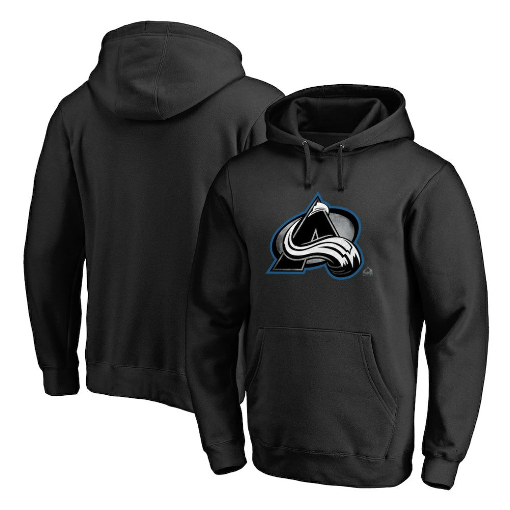 Colorado Avalanche Core Smoke Pullover Hoodie Black