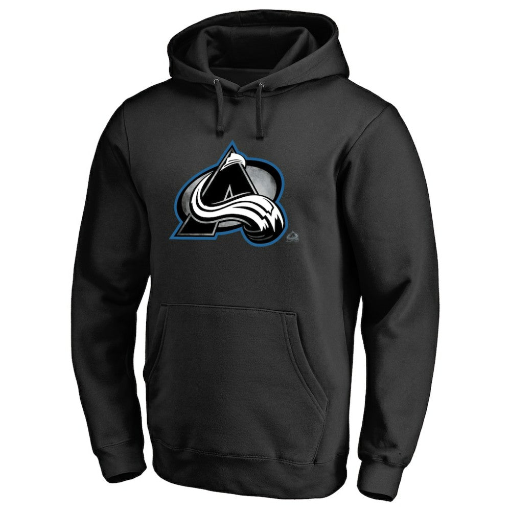 Colorado Avalanche Core Smoke Pullover Hoodie Black