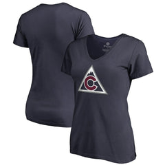 Colorado Avalanche Women's Team Alternate V-Neck T-Shirt Navy