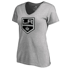 Los Angeles Kings Women's Team Alternate V-Neck T-Shirt Heather Gray
