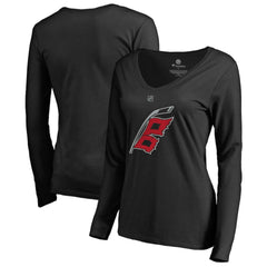 Carolina Hurricanes Women's Team Alternate Long Sleeve V-Neck T-Shirt Black