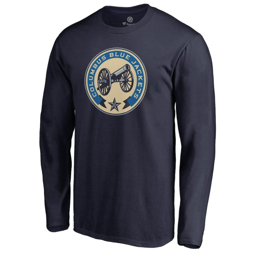 Columbus Blue Jackets Team Alternate Long Sleeve T-Shirt Navy