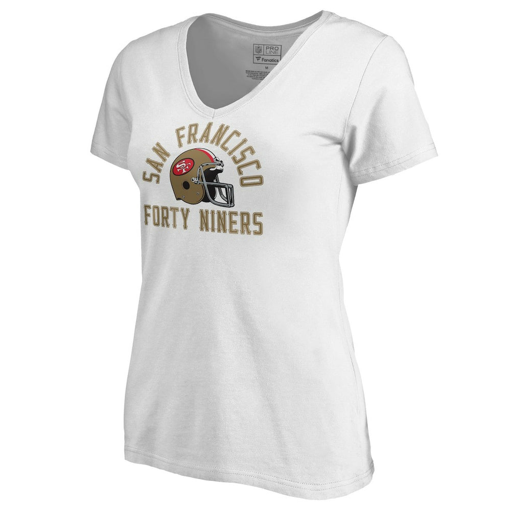 San Francisco 49ers Women's Quinten Helmet T-Shirt - White discount