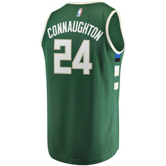 Pat Connaughton Milwaukee Bucks Fast Break Replica Jersey - Icon Edition - Hunter Green | Fanatics for sale