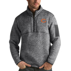 Chicago Bears Antigua Fortune Quarter-Zip Pullover Jacket - Charcoal discount