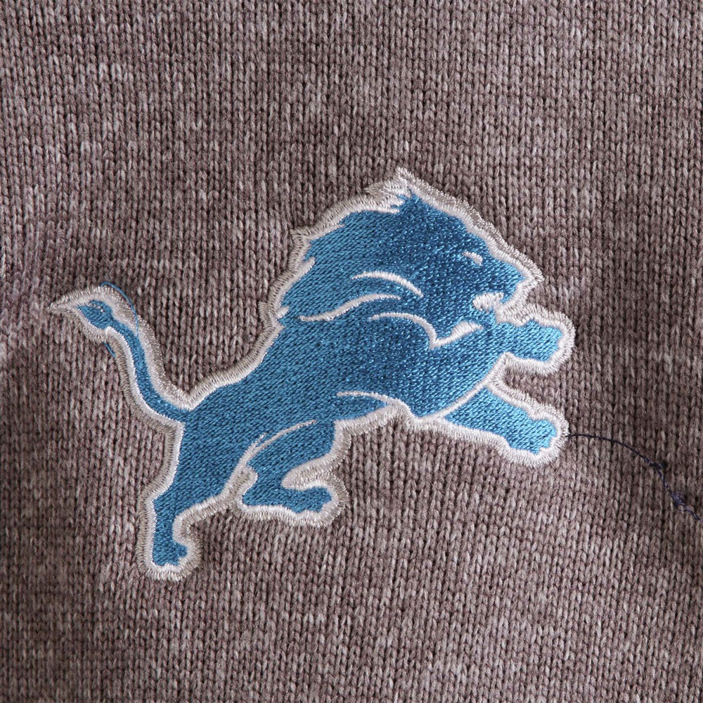 Detroit Lions Antigua Fortune Quarter-Zip Pullover Jacket - Charcoal discount