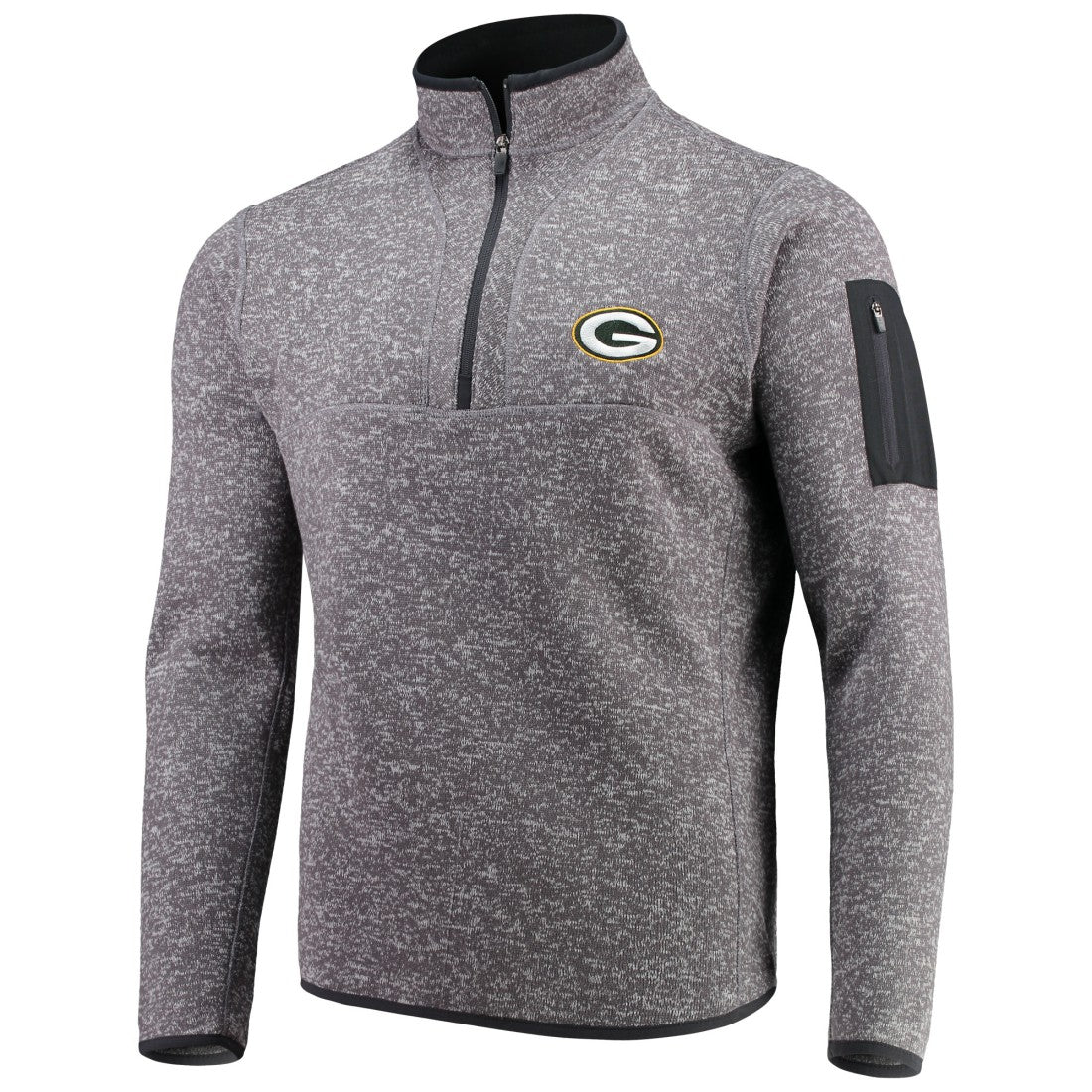 Green Bay Packers Antigua Fortune Quarter-Zip Pullover Jacket - Charcoal outlet