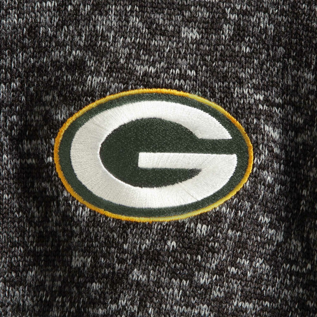 Green Bay Packers Antigua Fortune Quarter-Zip Pullover Jacket - Heather Black cheap